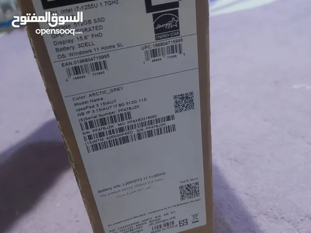 لاب توب لينوفو (Lenovo)   IdeaPad 3 جديد في الكرتونه