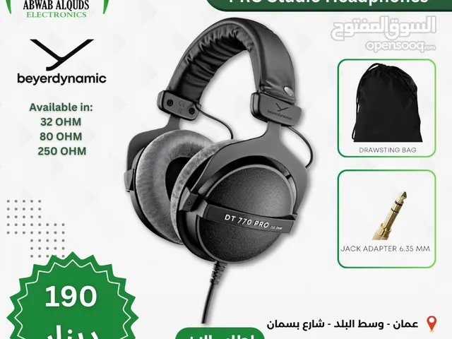 سماعة هدفون ستديو اصلي بيردينامك beyerdynamic DT 770 PRO 80 Ohm Over-Ear Studio