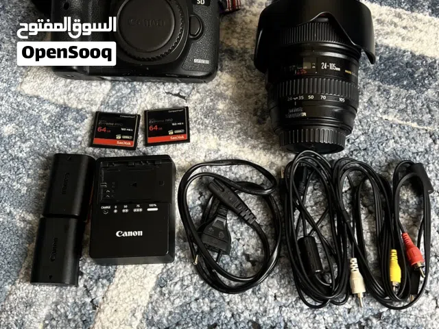 Canon 5D Mark III + عدسة 24-105mm L نظيفة جداً