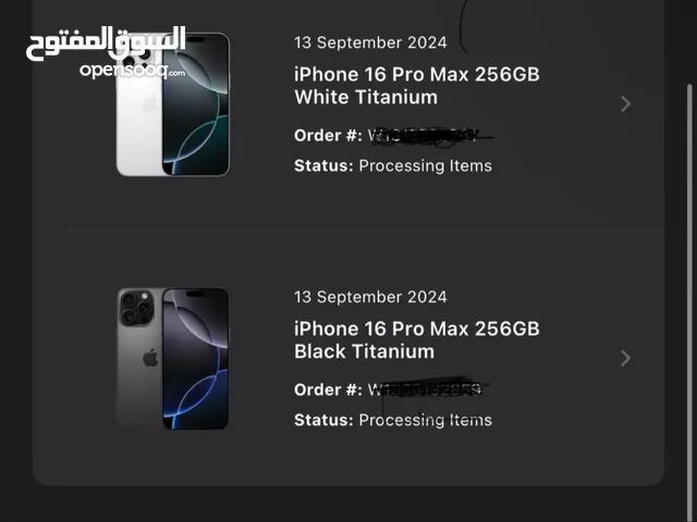 Iphone 16 pro max - white black natural titanium