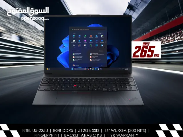 Lenovo E16 G3 Laptop – Big screen, fast performance, smart choice!