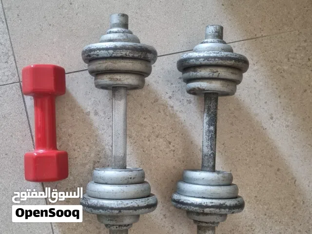 dumbbell.. 6.5kg each big dumbell... detachable pieces.. small one 2 kg