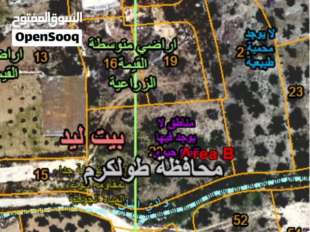 Commercial Land for Sale in Tulkarm Beit Lid