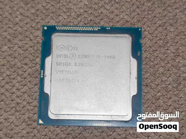 مستعمل بحالة الوكالة intel i5 4460 + huntkey power supply 400 watts
