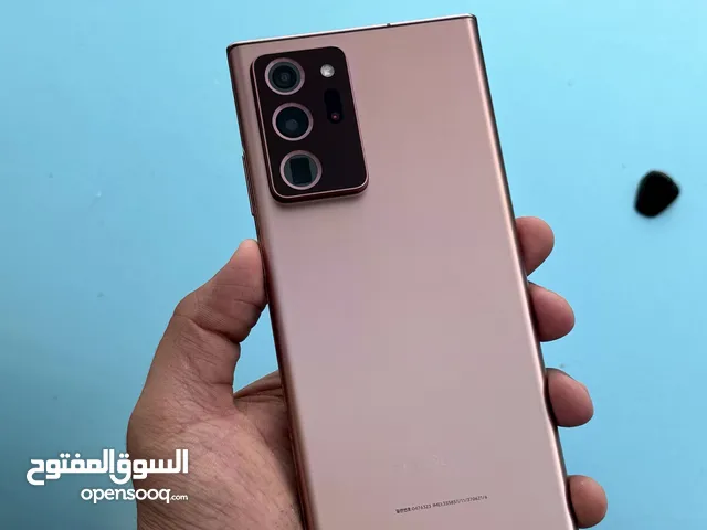 عرض خااص : Samsung note 20 ultra 256gb هواتف نظيفة جدا بحالة الوكالة بدون اي شموخ أو مشاكل مع ضمان