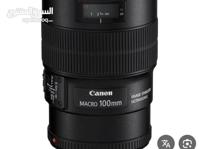 مطلوب عدسه كانون Canon EF 100mm f/2.8L IS USM Macro Lens