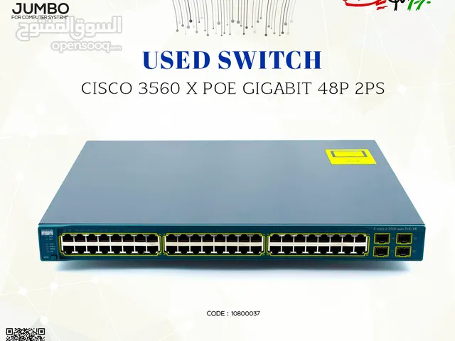 USED Switch Cisco 3560 X POE Gigabit 48 Port