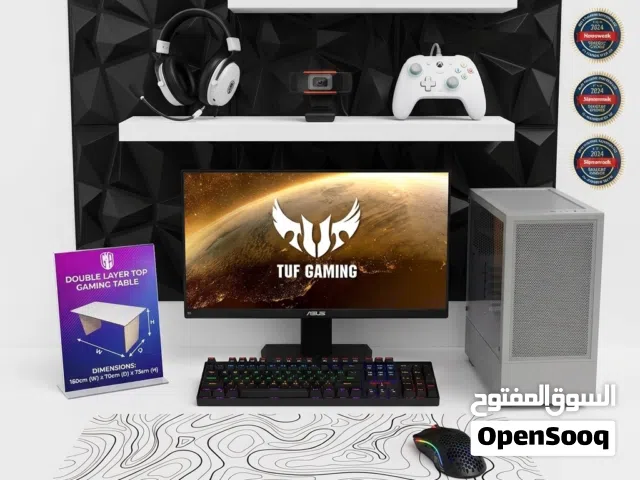 شاشة وطاولة وكامل ملحقات سيت اب بالكامل