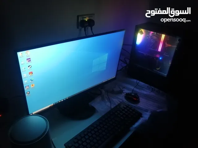 كمبيوتر العاب(pc gaming)مع شاشة with screen 1080 100fps