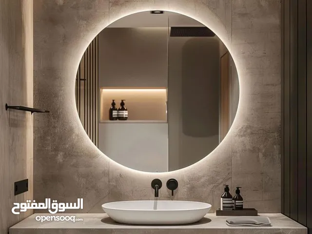 luxury mirror with light in background in any shape and any size