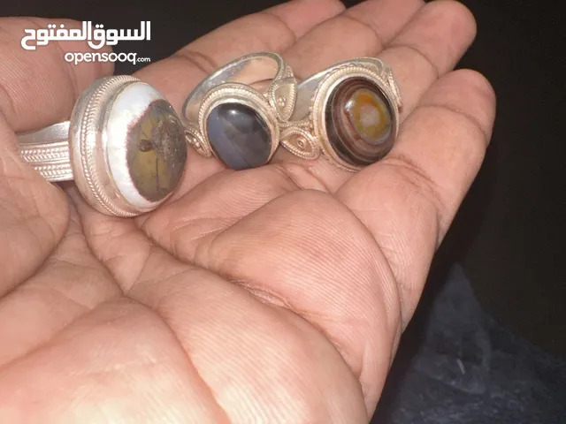 بيع اثنين خواتم فضة عيا 925 وفحص ياقوت اناري