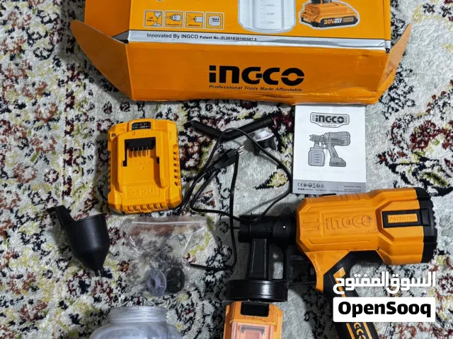 INGCO 20V Cordless Spray Gun Set - Used ONLY Once! (Full Kit)
