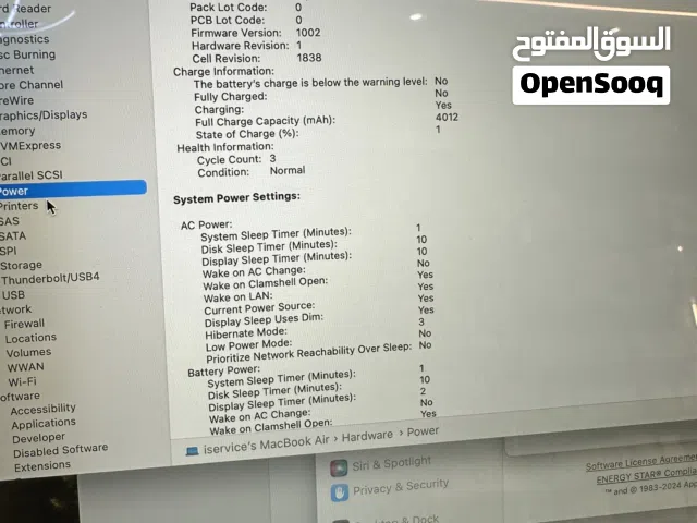 MacBook Air 2018 Intel Core i5 8GB RAM بطارية أصلية جديدة