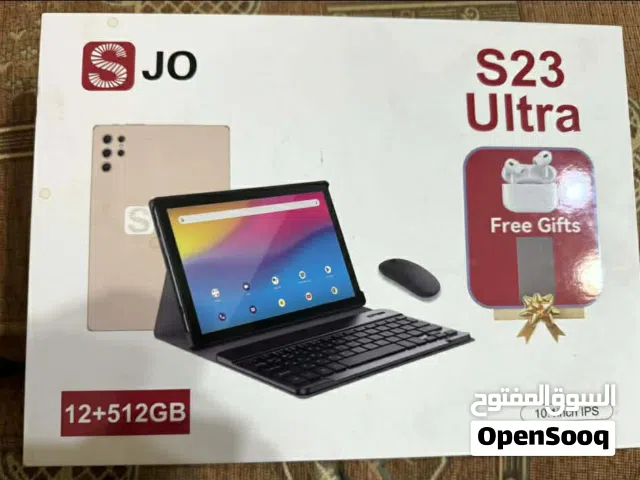 جهاز تابلت بشاشة 10.1 إنش بذاكرة 512 و رام 12جيجابايت مع ملحقاته (سماعة، شاحن، ماوس، كيبورد، قلم)