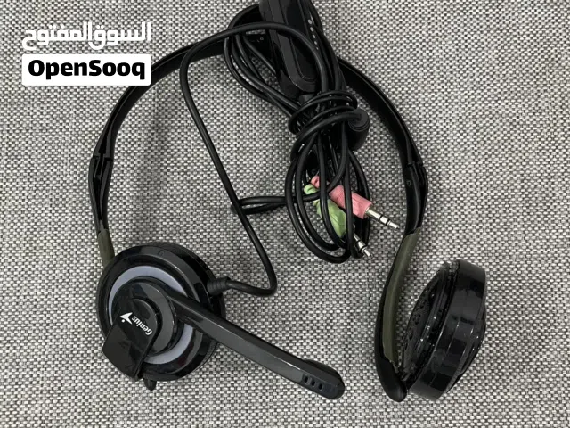 Almost New Headset by Genius Brand سماعة و ميكروفون للكمبيوتر ماركة جينيس