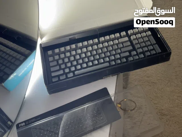 كيبورد aula F99 يستغل 3 انماط 2.4G بلوتوث وكيبل يشغل جميع المنصات (جديد غير مستعمل)