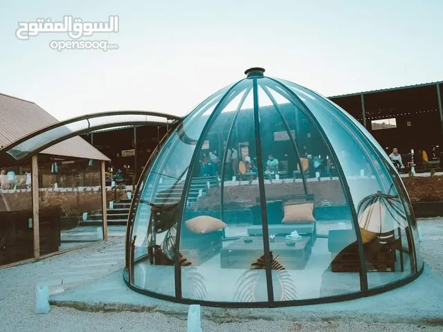 ببلز - قبب شفافة - ديكور كافيهات - تغليف ترس شفاف - بديل قزاز