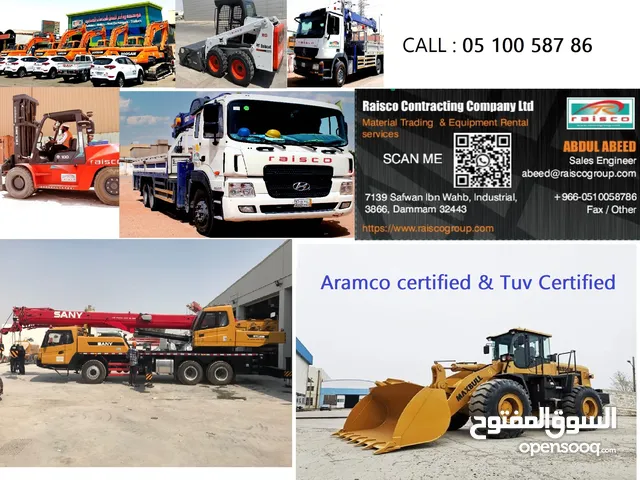 Rental Equipment : 10T-5T Boomtruck,10T-5T Forklift, Mobile Crane( 25T&50T ),wheel loader, chain e