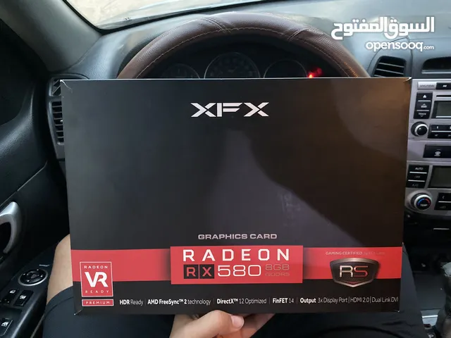Rx580 8GB كرت نضيف و جديد يعتبر فرارات مش لفات بكل