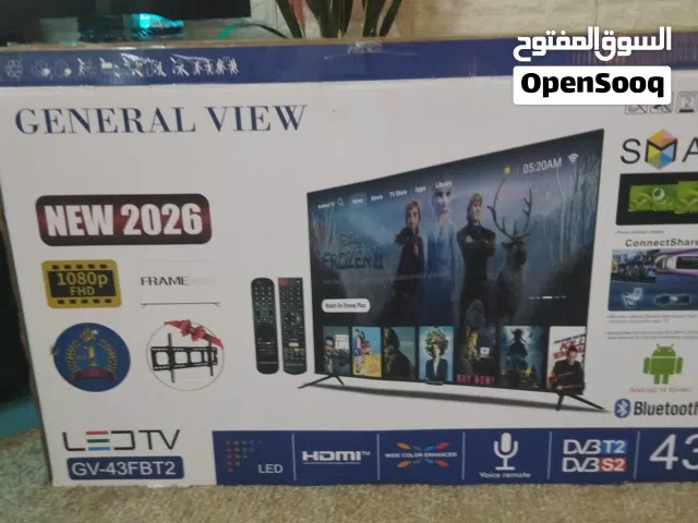 شاشه 43 جينرال فيو سمارت ريموت ناطق + ماوس وريموت سمارت استخدام ايام فقط اقراء الفاصيل تحت 077060495