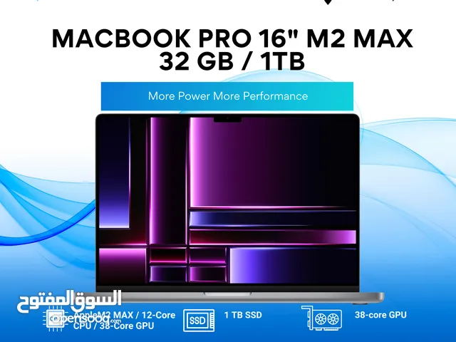 MacBook Pro M2 Max 32GB/1TB ماب بوك برو M2Max