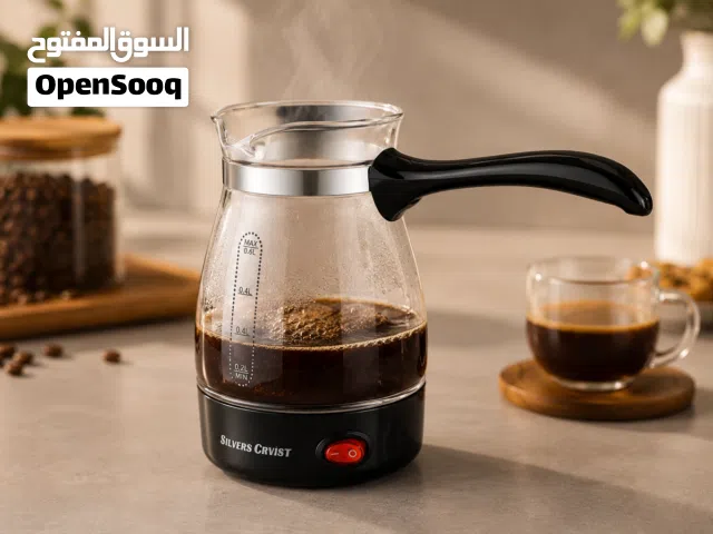 ((محضرة قهوة كهربائية موديل Z-1634))    ركوة قهوة كهربائية سيلفرز كرفست