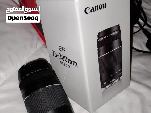 عدسة كانون زوم Canon EF 75-300mm f/4-5.6 III بحالة الوكالة مع كرتونتها