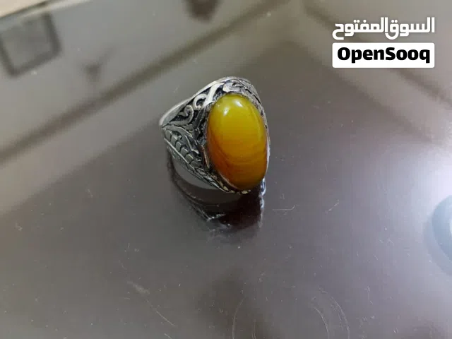 خاتم فضا و الحجر عقيق يمني