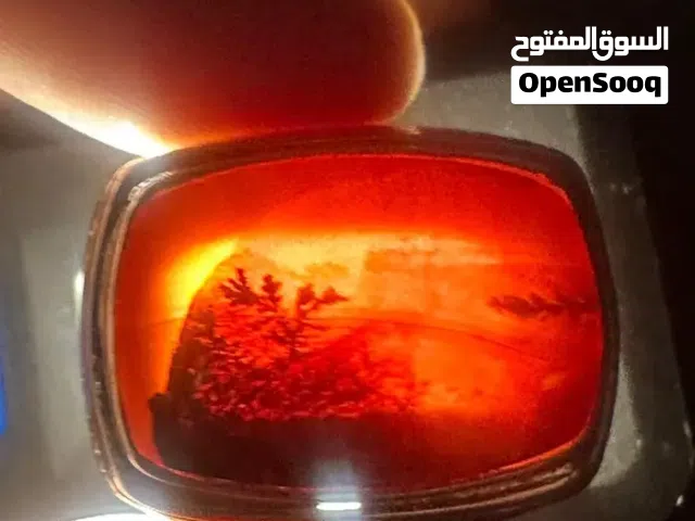 خاتم عقيق يماني مصور مزعفر