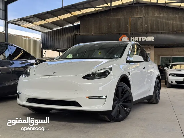 Tesla Model Y 2022 ( LONG RANGE DUAL MOTOR ) , فحص كامل 7 جيد ، Autoscore B+ , ايرباج مغلق غير مفتوح