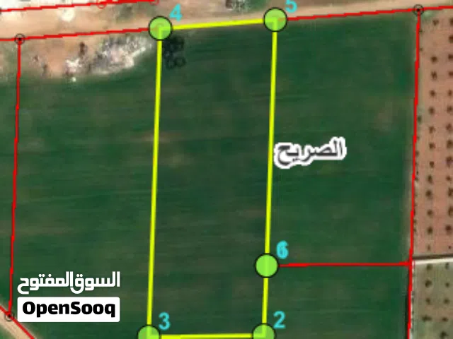 ارض 4300م من اراضي الصريح بقوشان مستقل ضمن حوض المراريط الشرقي قرب شارع البترا