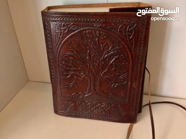 Notebook with leather cover