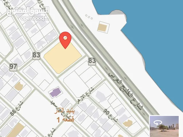 ارض 2000م بنيدالقار على البحر