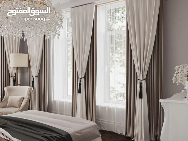 Luxurious Curtain Designs Complete with Installation Wallpaper Pasting