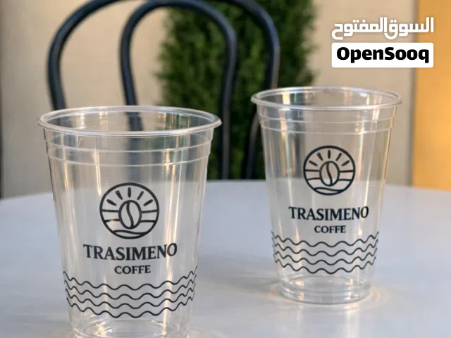 كاسات بلاستيك حجم كبير للبيع 50 حبه بدينار ونص