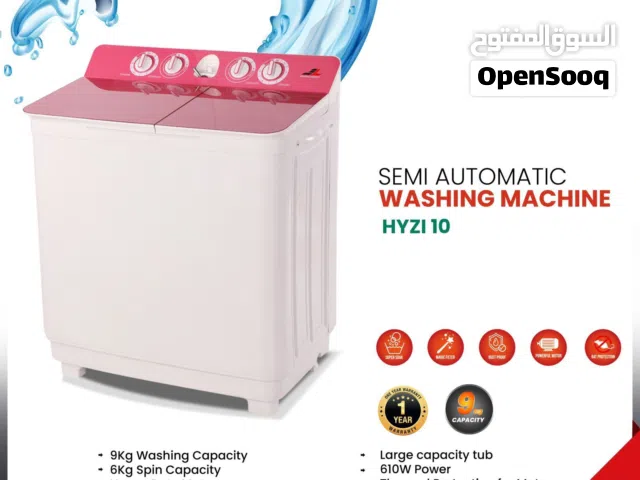 Blueberry’s Brand New Semi Automatic 9Kg Washing Machine 1 year warranty