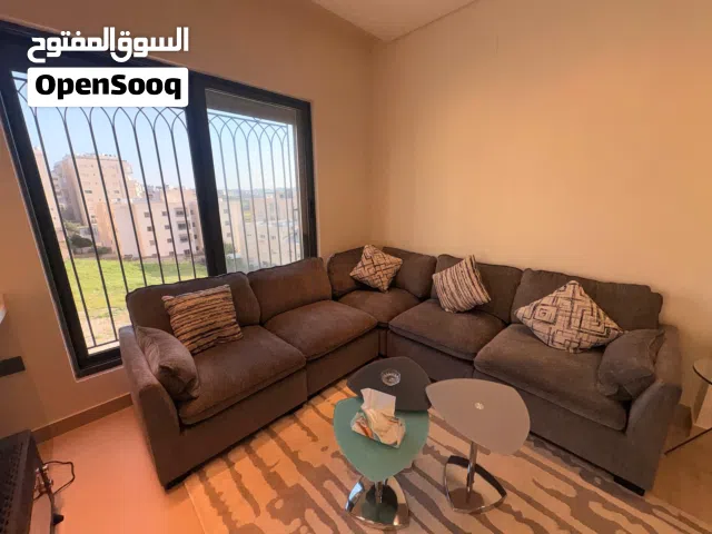 طقم كنب كورنر حرف L  تلفزيون سامسونج 75 بوصه QLED  4K