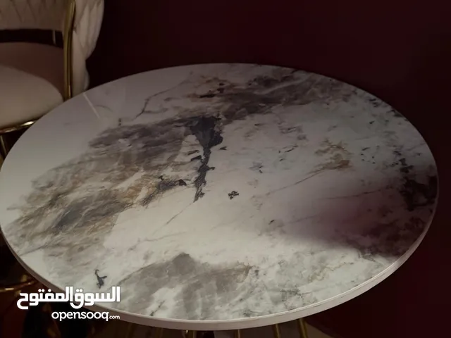 Glam 2-Tier Marble Side Table.