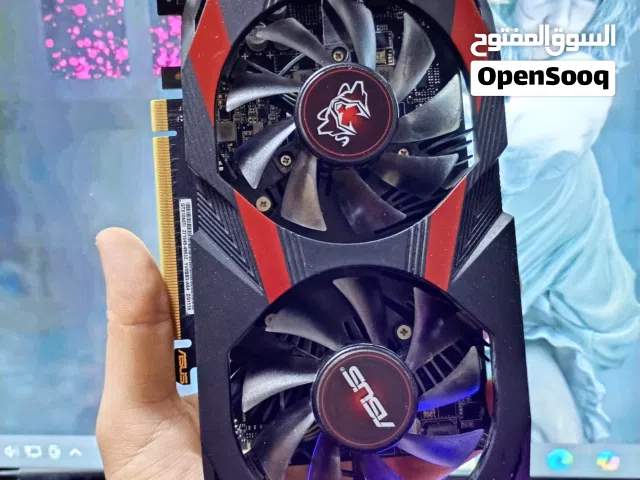 كارت شاشة gtx 1050 ti نسخة الكيمنك مستخدم اصلي ماركة اسوس asus براند معروف نسخة اصلية غير مجدد