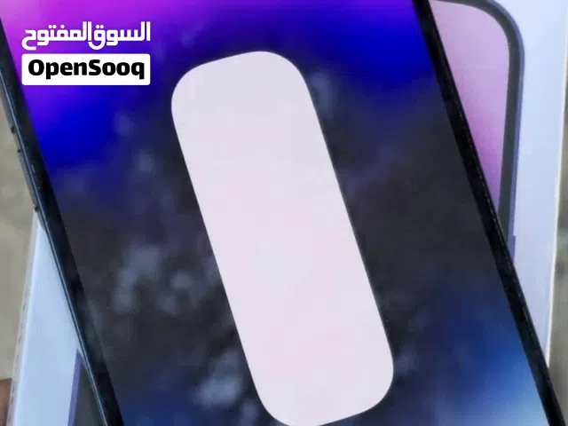 آيفون 14 برو ماكس لون بنفسجي ذاكرة 256 جهاز نضيف كارتونة لاصلي الجهاز كفالة ماستر ما عدة الضهر مكسور