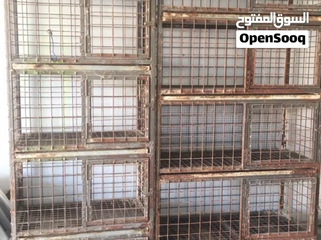 أقفاص حمام وأرانب حديد تفصيل نظيف مستعمل