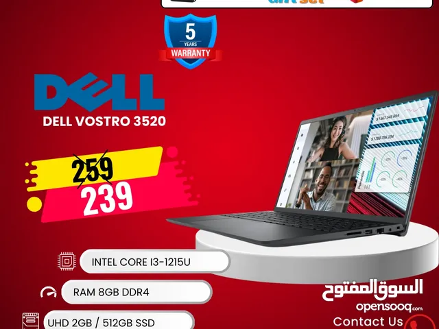 لابتوب ديل كور اي 3 جيل 12 DELL LAPTOP CORE I3 12TH