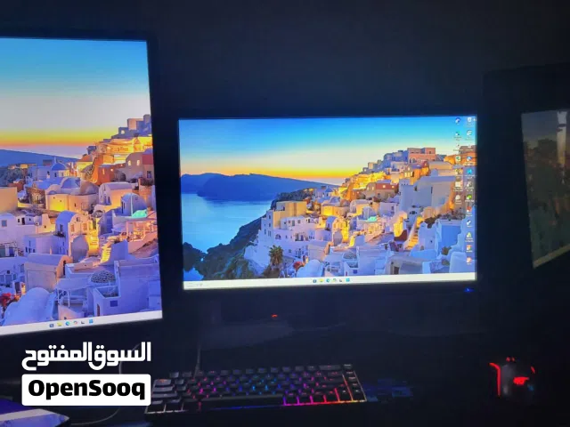 ست اب كامل pc ممتاز طاولة العاب كرسي قيمنق  والملحقات الموضحة في الصورة