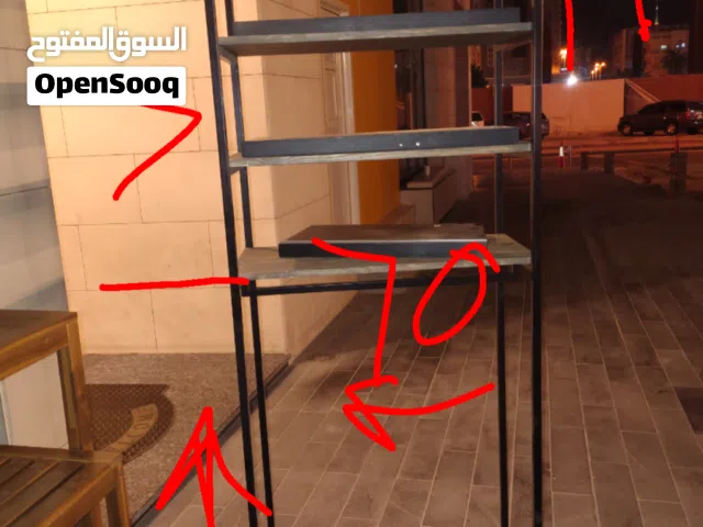 استند حديد متعدد الارفف