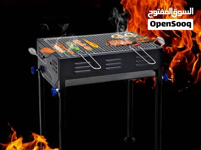 Grand Barbecue Portable Rectangulaire en acier inoxydable – شواية حجم كبير