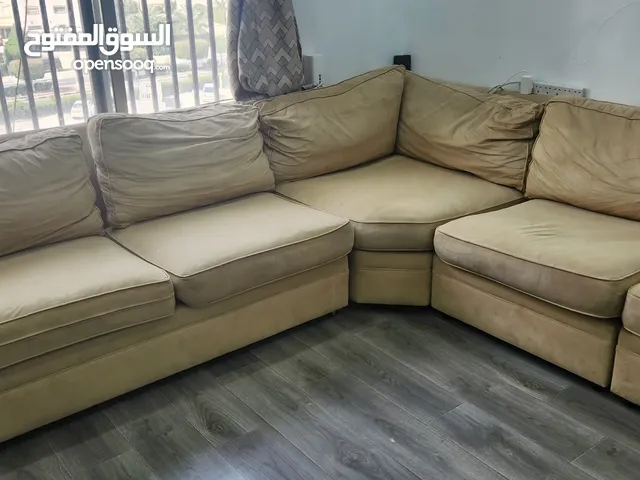 L shaped Sofa and Ikea coffee table