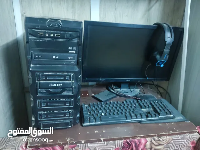جهاز كمبيوتر للبيع مستعمل جهاز شغال 100% غير قابل لتفاوض بالنسبه للسعر