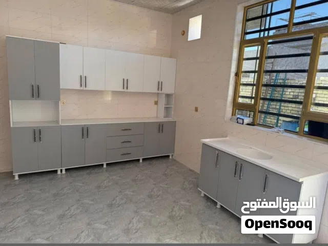 كاونتر خشب mdf قياس 3 امتار وسنك متر ونص مرمر