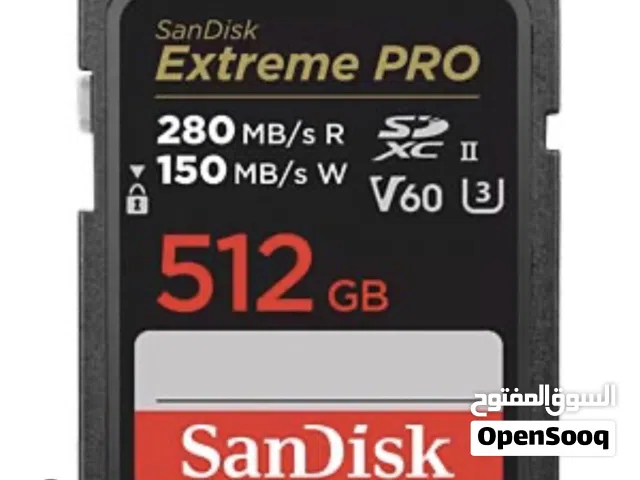 كزيوني كرت ميموري Sandisk 512gb 4k من الأقوى في العالم