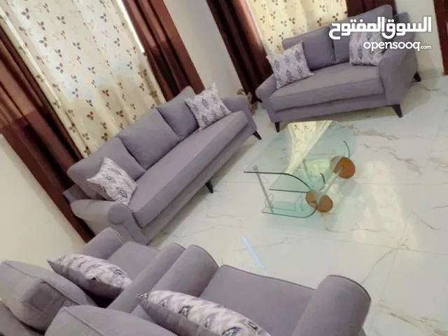 كنب امريكي 7 مقاعد خشب سويد اسفنج دانلوب قناش بشكير